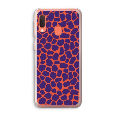 Purple Giraffe: Samsung Galaxy A20e Transparant Hoesje