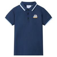 VidaXL Kinderpoloshirt 116 donkerblauw