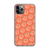 Just peachy: iPhone 11 Pro Max Transparant Hoesje