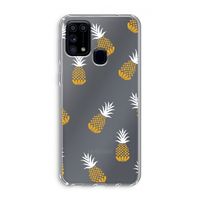 Ananasjes: Samsung Galaxy M31 Transparant Hoesje