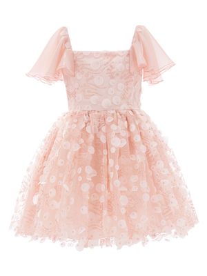 Tulleen robe Jolene à appliqués - Rose