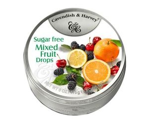Cavendish & Harvey Cavendish & Harvey - Mixed Fruit Drops Suikervrij 175 Gram