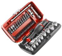 Facom compacte 1/4'' dopset 12 kant ratel stofdicht