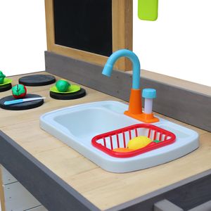 AXI Speelkeuken Speelgoed wastafel met accessoires van Kunststof Incl. 17-delige accessoire set