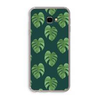 Monstera leaves: Samsung Galaxy J4 Plus Transparant Hoesje