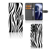 OnePlus Nord 2T | Telefoonhoesje | Met pasjeshouder | Zebra
