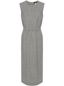 Fabiana Filippi robe sans manches à coutures contrastantes - Gris