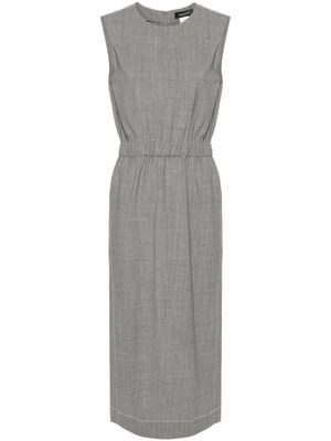 Fabiana Filippi robe mi-longue à coutures contrastantes - Gris