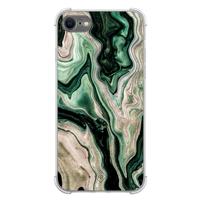 iPhone SE (2020/2022) / 8 / 7 shockproof hoesje - Green waves