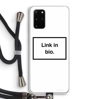 Link in bio: Samsung Galaxy S20 Plus Transparant Hoesje met koord