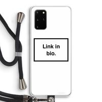 Link in bio: Samsung Galaxy S20 Plus Transparant Hoesje met koord
