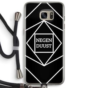 Negenduust geometrisch: Samsung Galaxy S7 Edge Transparant Hoesje met koord