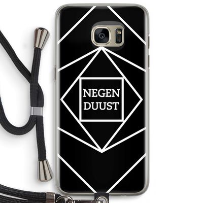 Negenduust geometrisch: Samsung Galaxy S7 Edge Transparant Hoesje met koord
