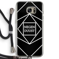 Negenduust geometrisch: Samsung Galaxy S7 Edge Transparant Hoesje met koord Negenduust geometrisch: Samsung Galaxy S7 Edge Transparant Hoesje met koord