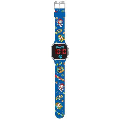 Paw Patrol LED Horloge Blauw