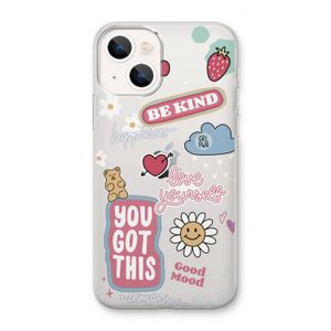 Positivity: iPhone 13 mini Transparant Hoesje