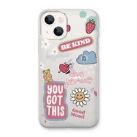 Positivity: iPhone 13 mini Transparant Hoesje Positivity: iPhone 13 mini Transparant Hoesje
