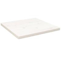Tafelblad vierkant 60x60x2,5 cm massief grenenhout wit