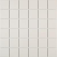 Mozaïek tegels Dover Wit 5x5 Anti-slip 30,6x30,6 - Vierkant Wand en vloer Ongeglazuurd porseleinen steengoed