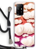 Katoen Wolken: Oppo A94 5G Transparant Hoesje met koord