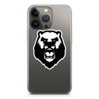 Angry Bear (white): iPhone 13 Pro Transparant Hoesje