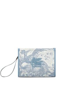 ETRO pochette médium en jean - Bleu