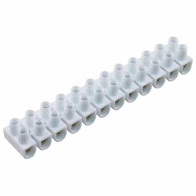 Kroonsteen 12-polig 2,5mm2 wit
