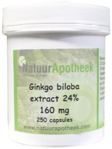 Natuurapotheek Ginkgo biloba 24% 100 mg (250 caps)