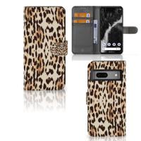 Google Pixel 7 | Telefoonhoesje | Met pasjeshouder | Leopard