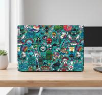 Laptop sticker cartoon doodle bomb skin
