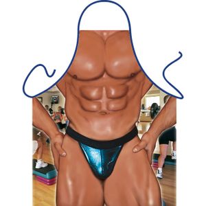 Verkleedkleding schort Mister Fitness