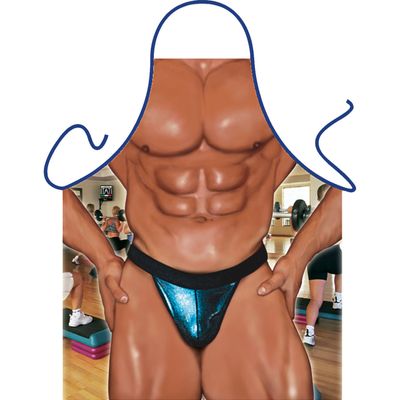 Verkleedkleding schort Mister Fitness