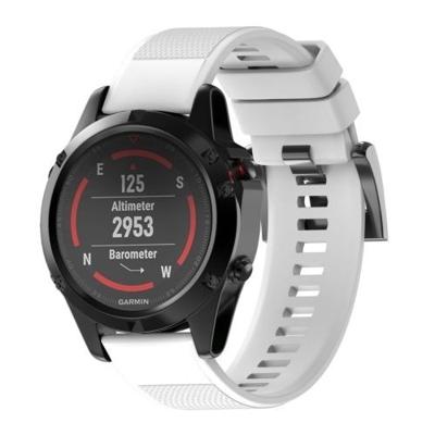 Snel verwisselbare siliconen polsband voor fenix 5 22mm (wit)