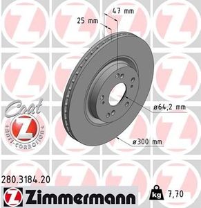 Remschijf Coat Z 280318420