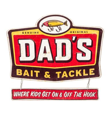 Dad&apos;s Bait & Tackle Relief 2-delig Metalen Bord