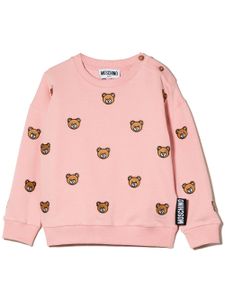 Moschino Kids sweat Teddy Bear en coton - Rose