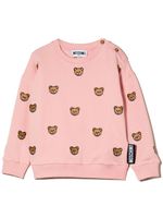 Moschino Kids sweat Teddy Bear en coton - Rose