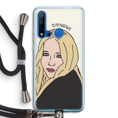 Mary Kate: Huawei P20 Lite (2019) Transparant Hoesje met koord