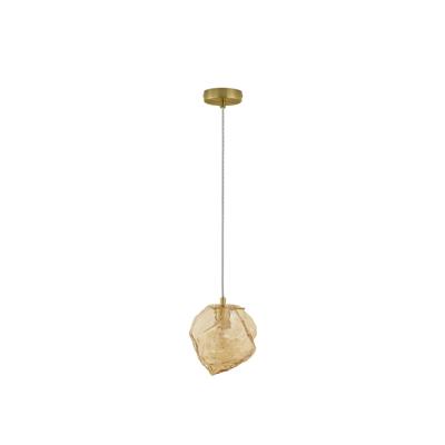 Lyora HanglampOdelle goud met amber glas - 9009253