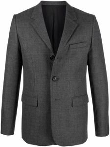 AMI Paris blazer en laine à simple boutonnage - Gris