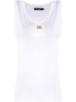 Dolce & Gabbana débardeur à plaque DG - Blanc