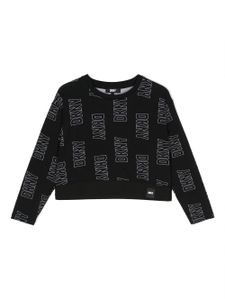 Dkny Kids t-shirt à logo imprimé - Noir