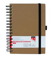 Notitieboek quantore a5 sp lijn 192blz 80gr kraft | 3 stuks