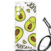 Samsung Galaxy A13 5G | A04s Stevig | Bumper Hoesje | Avocado Singing