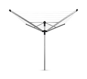 Brabantia lift-o-matic advance droogmolen met beschermhoes en wasknijpertas metallic grey