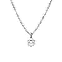 Minimalistische sterrenbeeld ketting - Stainless steel - Zilver - Weegschaal - Libra
