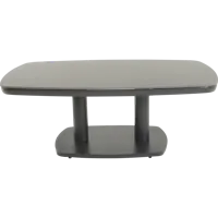 Loungetafel verstelbaar Geneva Deens ovaal 135x83cm