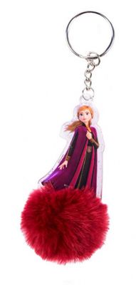 Disney sleutelhanger Frozen 2 Anna pompom rood