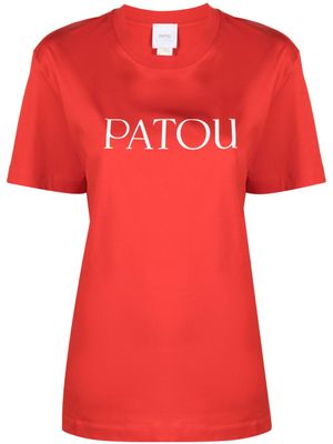 Patou t-shirt en coton biologique à logo imprimé - Rouge