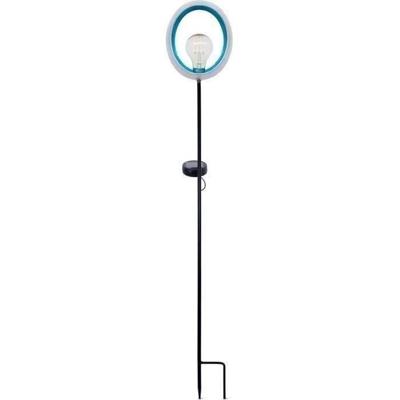 Lantaarn op zonne-energie - GARDEN ID Lagune - Ø16 h80 cm - Autonomie 6-8 uur - Aan/uit knop - Oplaadbare AAA-batterij.